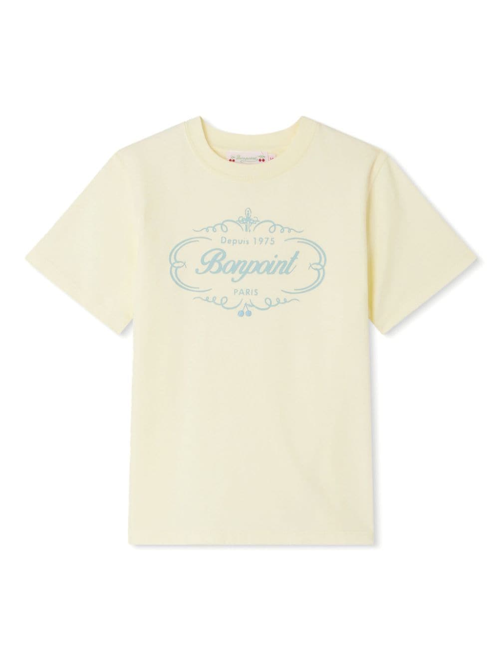 Bonpoint T-shirt met logoprint Beige