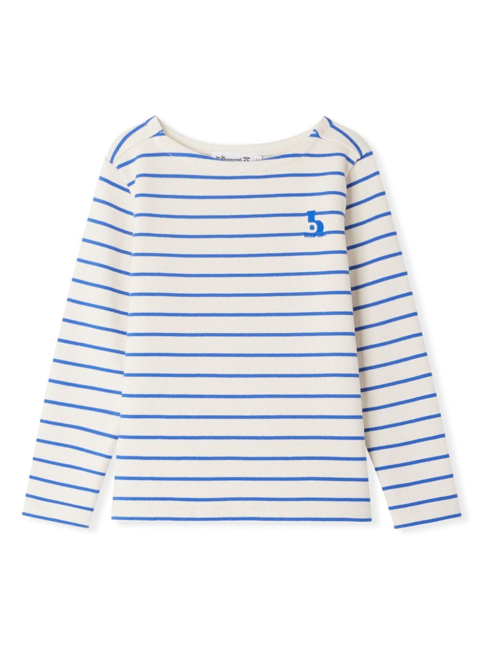 Bonpoint Kids' Baudelaire Striped Cotton T-shirt In White