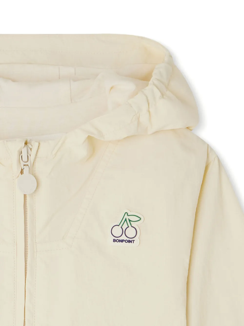 Bonpoint Hoodie met logopatch Beige