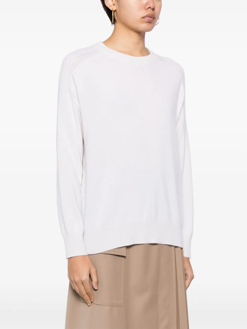 Shop N•peal Bead-embellished Jumper In Neutrals