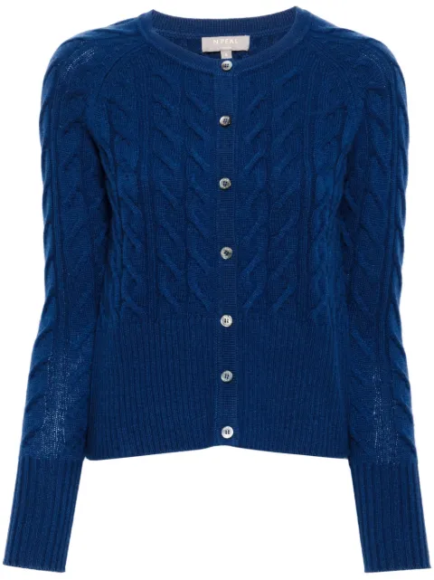 N.Peal cable-knit cashmere cardigan