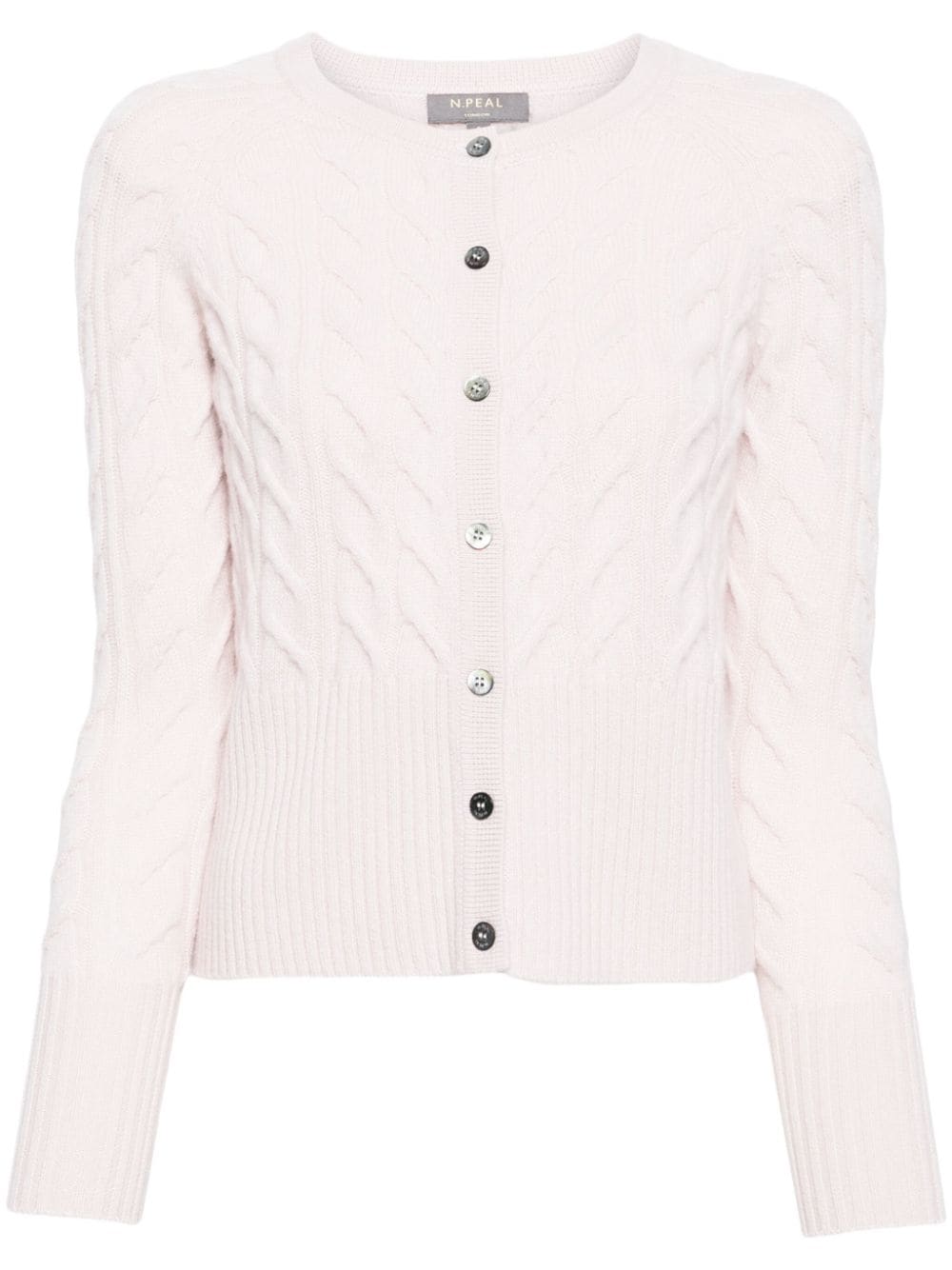 N•peal Myla Organic-cashmere Cardigan In Pink