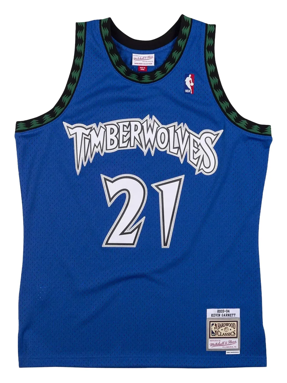 Mitchell & Ness x NBA Swingman "Minnesota Timberwolves Kevin Garnett" tank top Blauw
