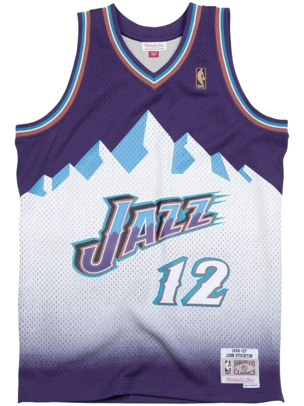 Mitchell & Ness "Utah Jazz Road 1996-97 John Stockton" swingman jersey | Purple | Image 1