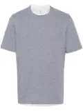 Brunello Cucinelli faux-layered cotton T-shirt - Grey