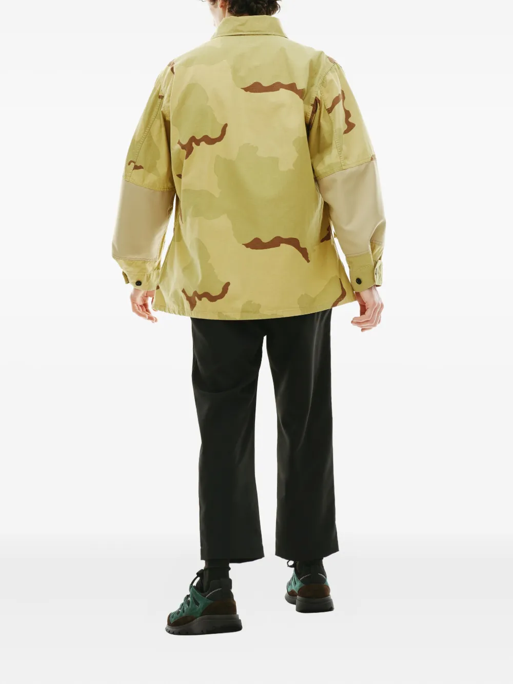 Oamc Camouflage-print Bomber Jacket In Green