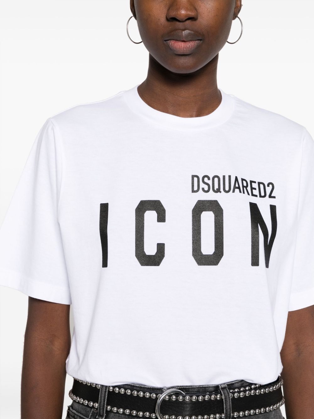 Dsquared2 Katoenen T-shirt met logoprint Wit
