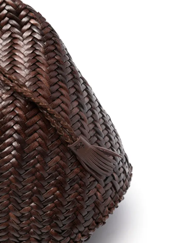 DRAGON DIFFUSION Pompom Double Jump Bucket Bag | Brown DRAGON DIFFUSION Pompom Double Jump Bucket Bag | Brown