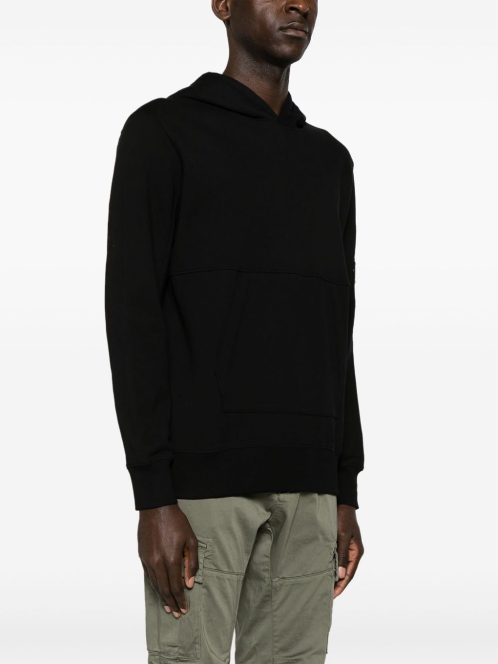 C.P. Company Katoenen hoodie met lens-detail Zwart