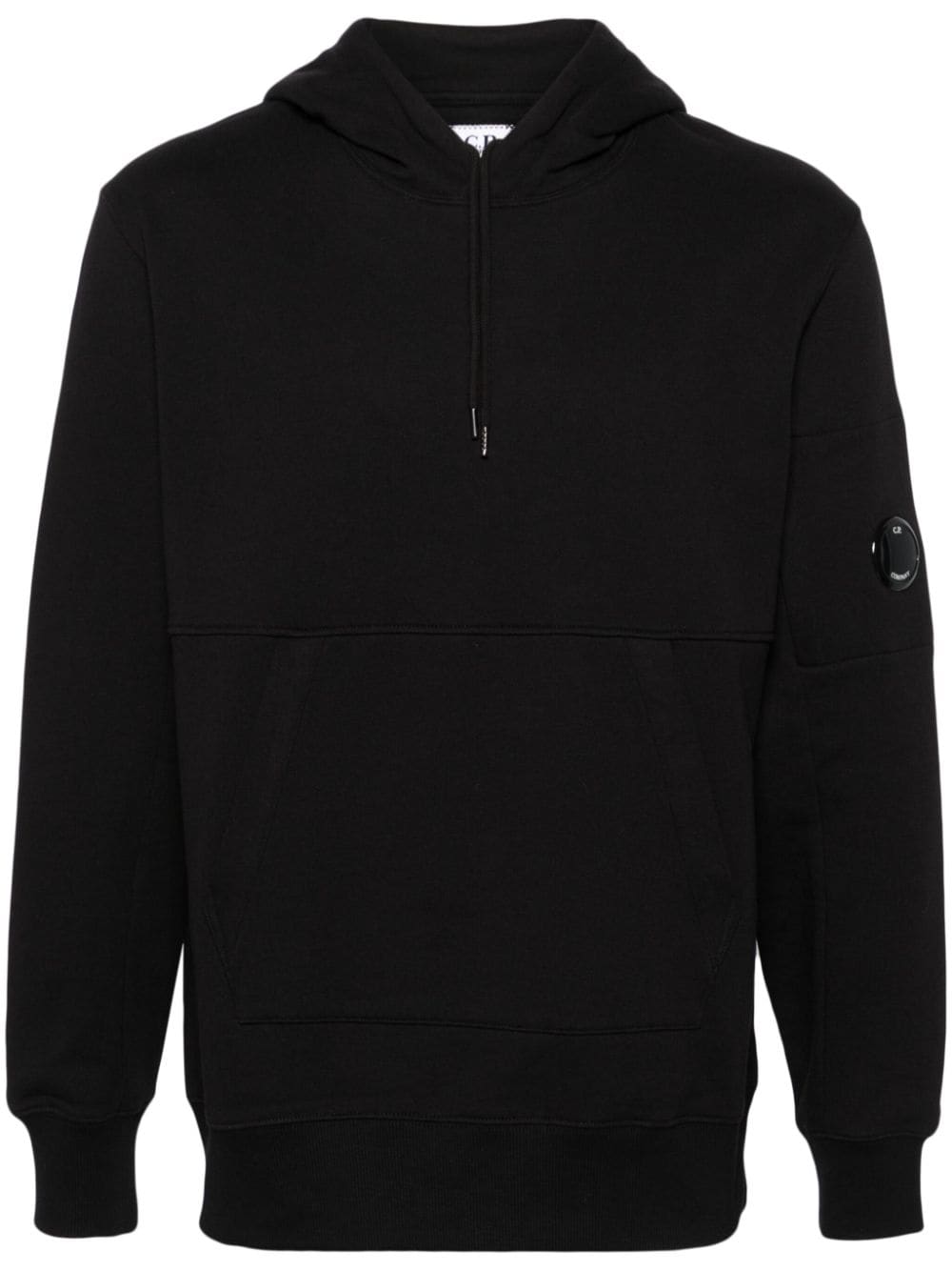 C.P. Company Katoenen hoodie met lens-detail Zwart