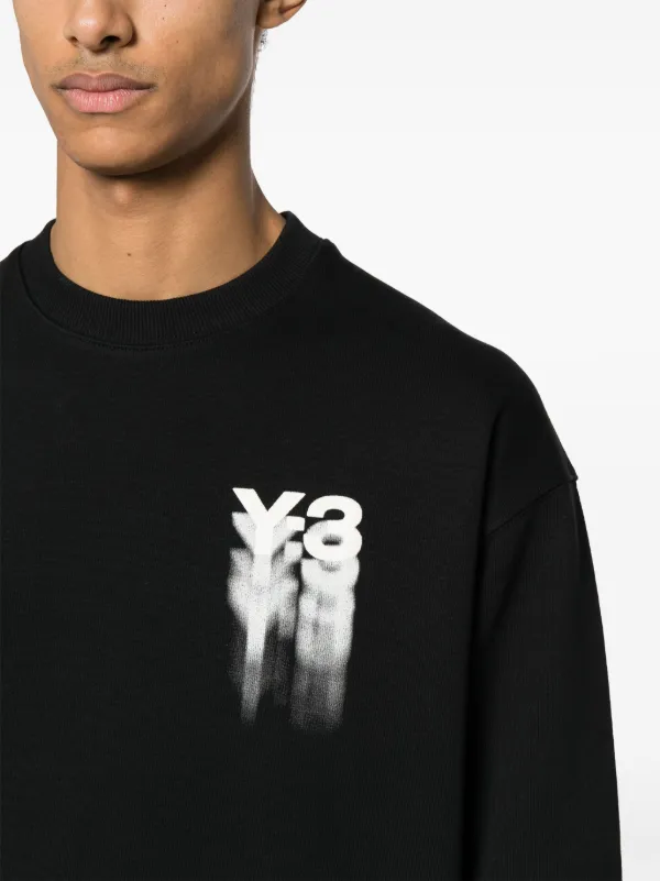 Y-3 GFX コットン ロゴ スウェットシャツ Y-3 GFX オーガニックコットン スウェットシャツ | ブラック