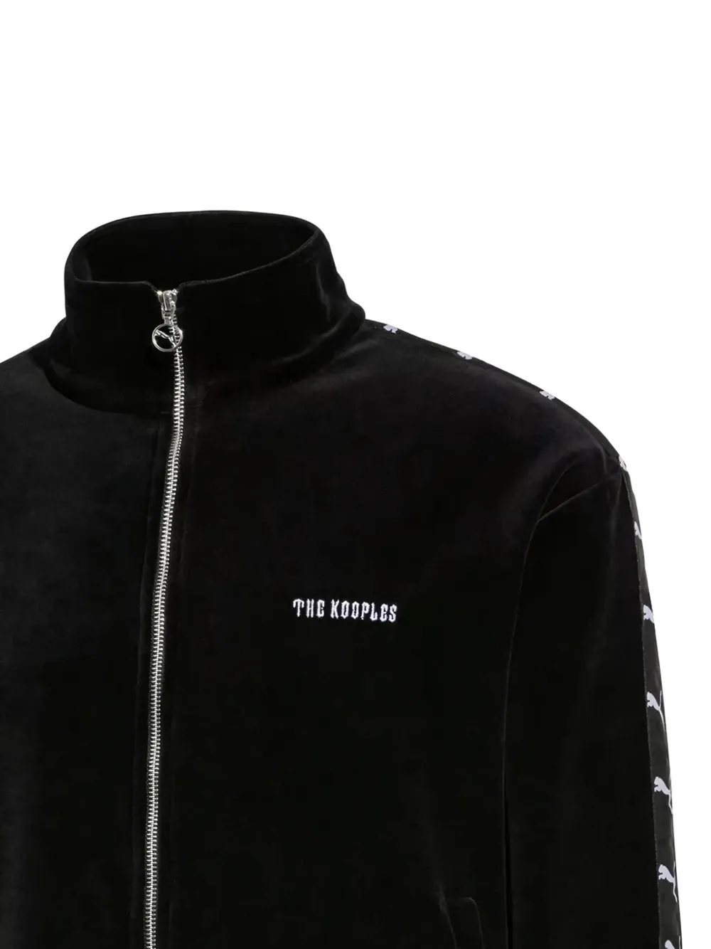 PUMA Kooples fluwelen trainingstop - Zwart