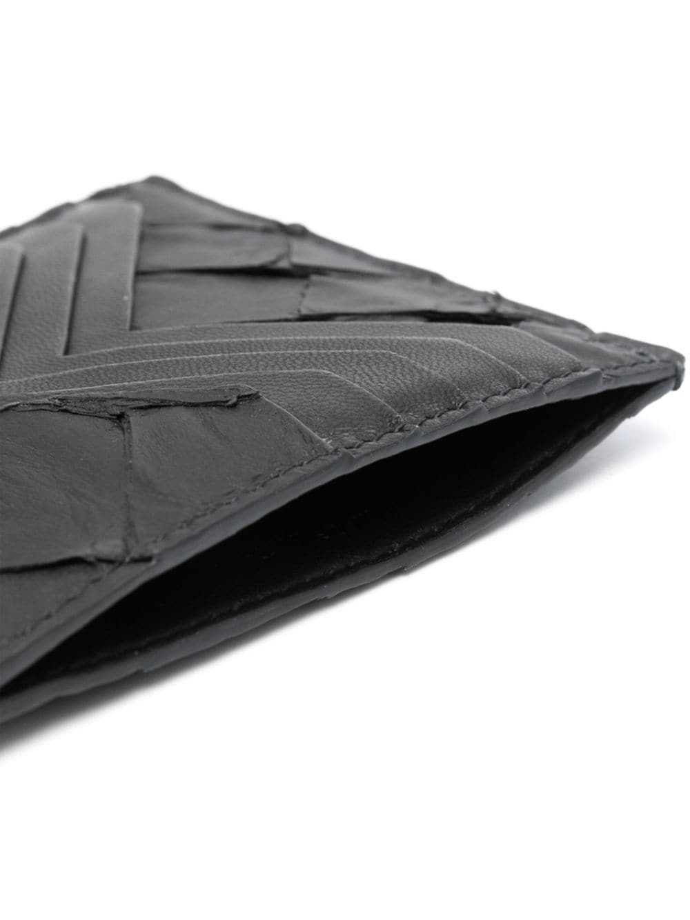 Shop Rick Owens Textured Rectangle Cardholder In Black