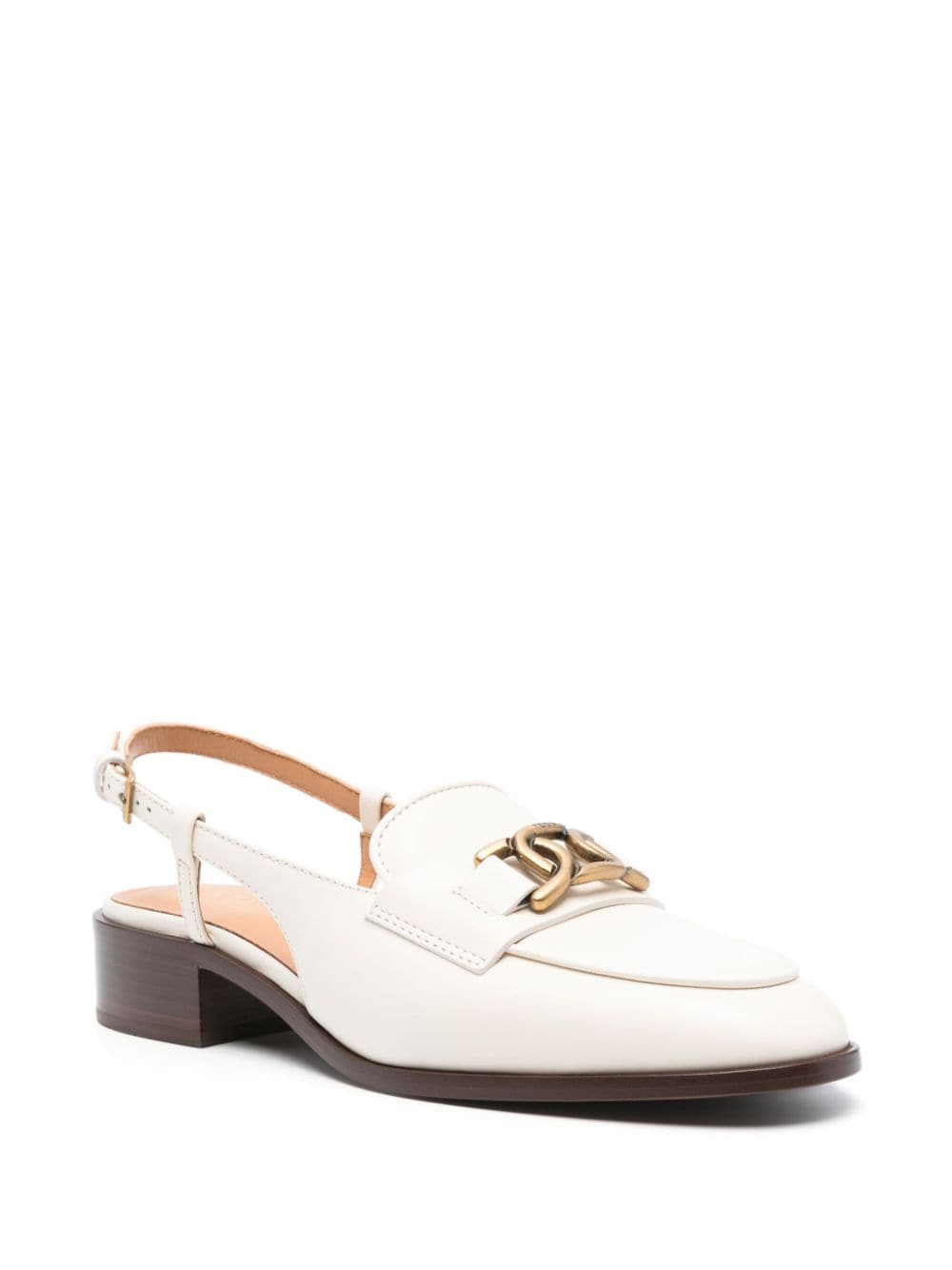 Tod's Kalfsleren loafers - Wit