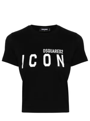 DSQUARED2 ディースクエアード ロゴ Tシャツ | ブラック | FARFETCH JP