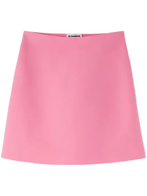 Jil Sander A-line high-waisted mini skirt 