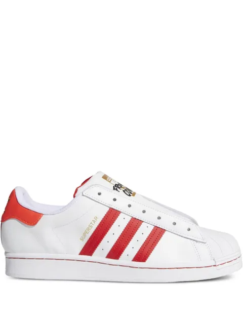 adidas Superstar Laceless "Cloud White/Team Collegiate" sneakers