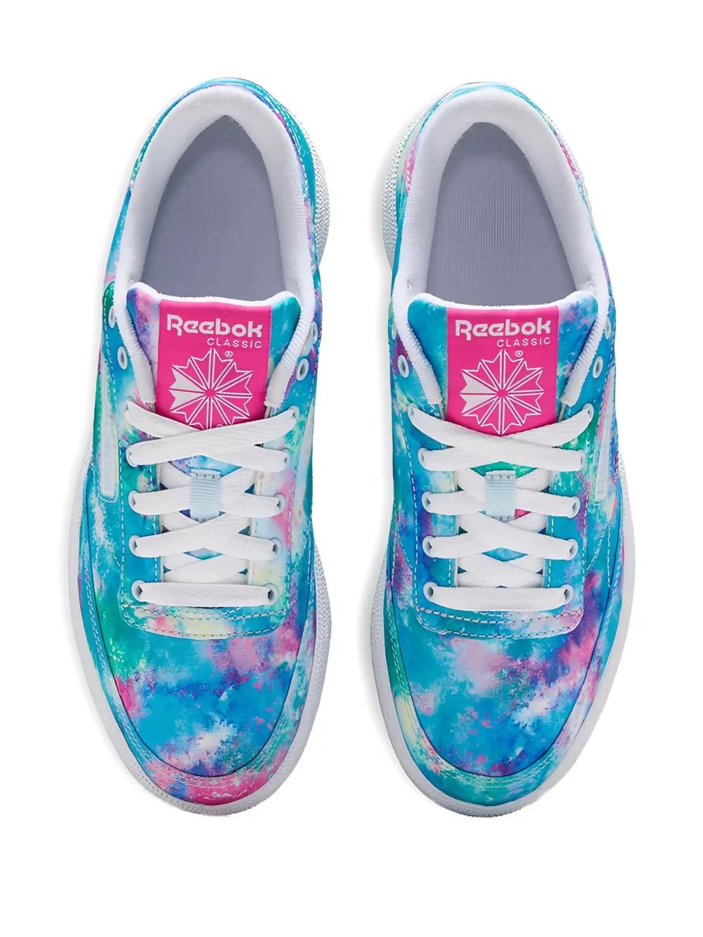 Reebok Club C 85 tie-dye sneakers Blue