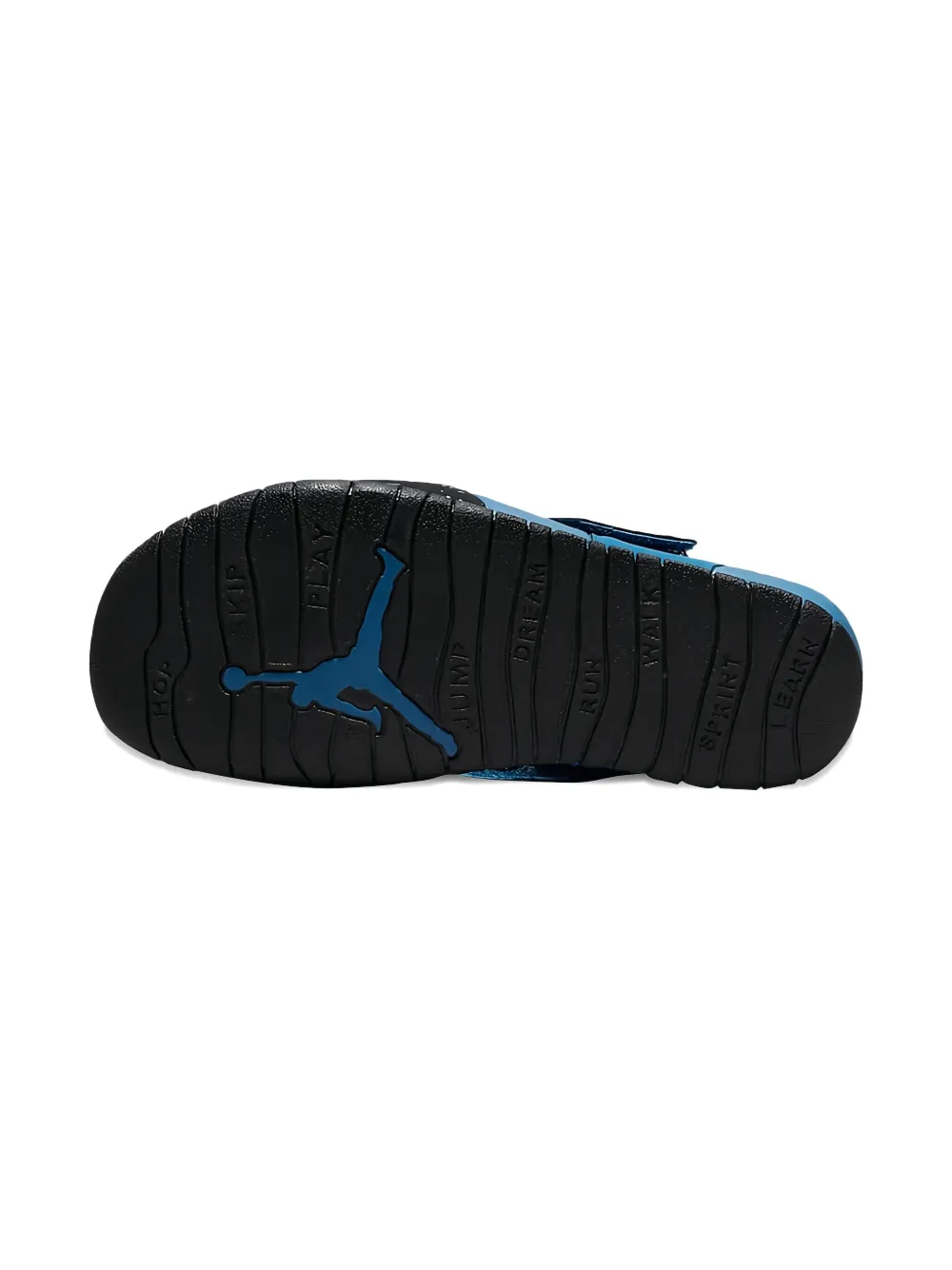 Jordan Kids speckled strap sandals Blue
