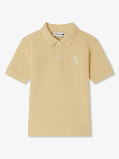 Bonpoint logo-embroidered cotton polo top