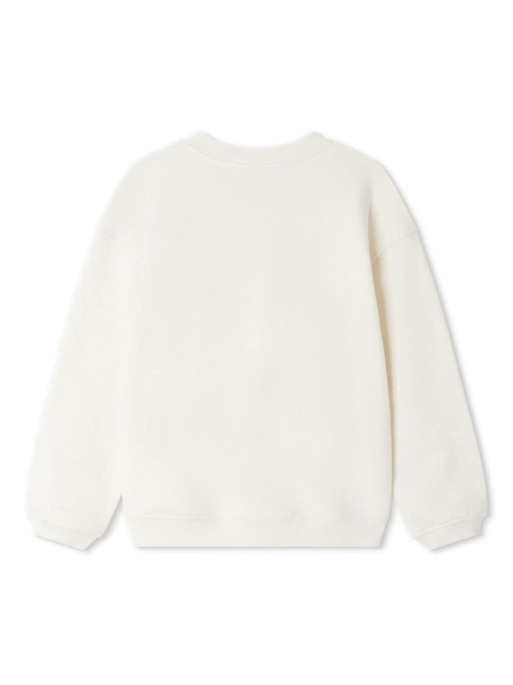 Shop Bonpoint Tayla Cotton Sweatshirt In White