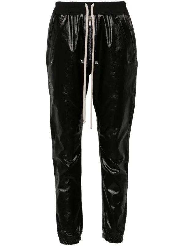 Rick Owens ドローストリング テーパードパンツ | ブラック