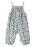Bonpoint Lilisy floral-print cotton romper - Blue