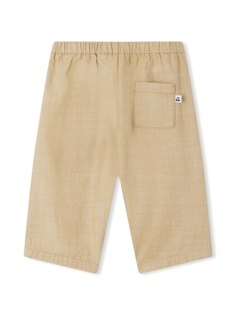 Shop Bonpoint Bandy Straight-leg Cotton Trousers In Neutrals