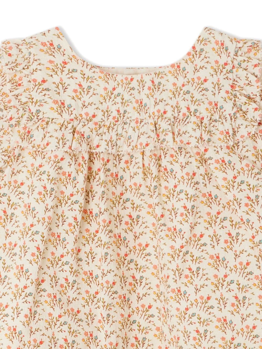 Bonpoint Shirt met bloemenprint Beige