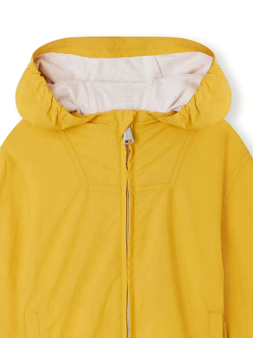 Shop Bonpoint Daiki Hooded Windbreaker Jacket In Yellow