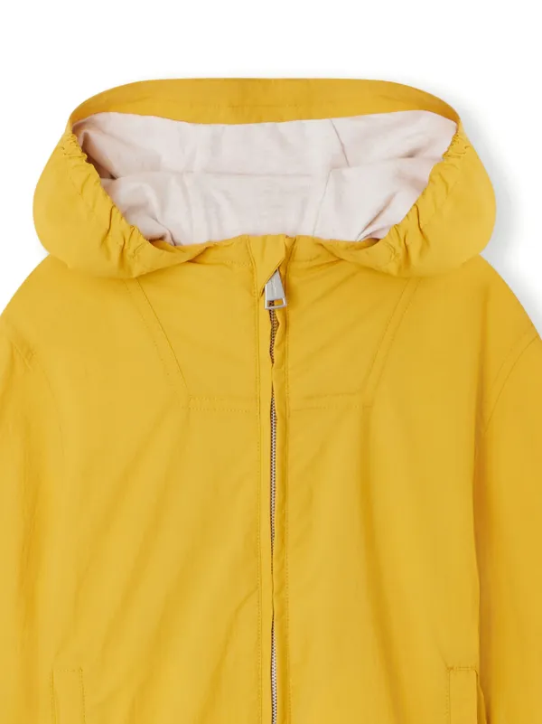 Bonpoint Daiki Hooded Windbreaker Jacket Yellow FARFETCH PH