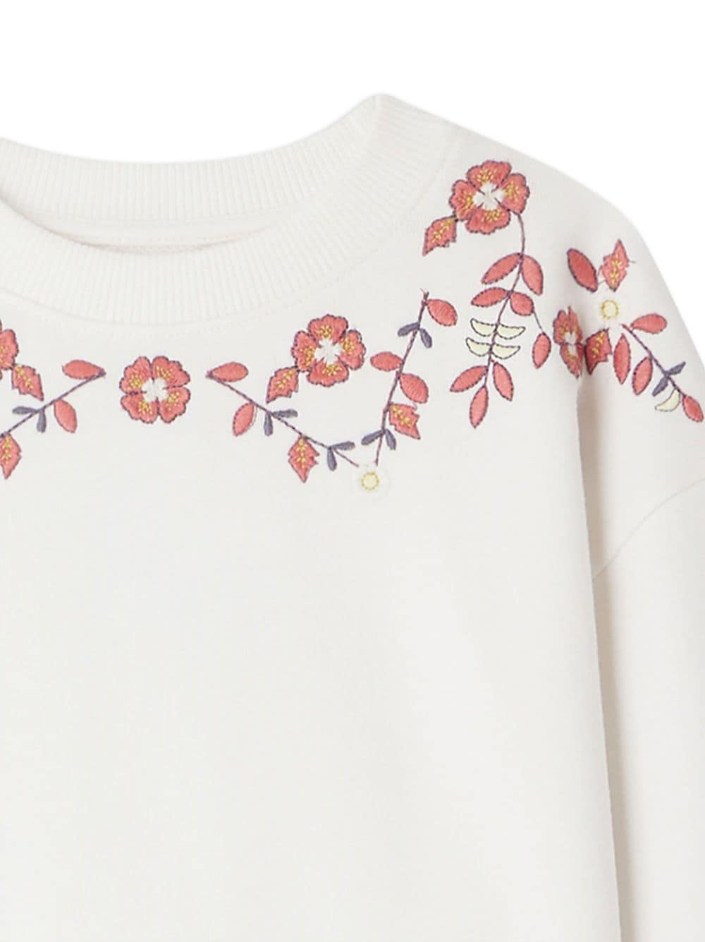 Bonpoint Sweater met bloemenprint Wit