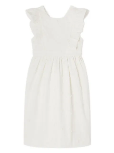 Bonpoint Frida floral-appliqué cotton dress