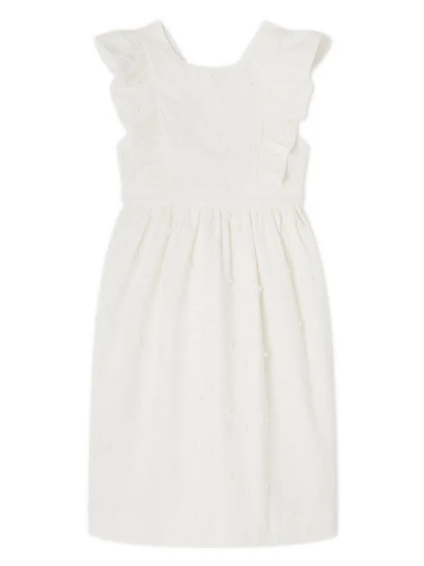 sexy white tube dress Bohemian Lace Dress White Beach Dress New Tube Top off-Shoulder Sexy Dress for Women Eyelet Embroidery S / White