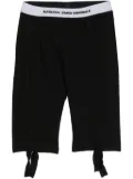 Natasha Zinko Long John Capris track shorts - Black