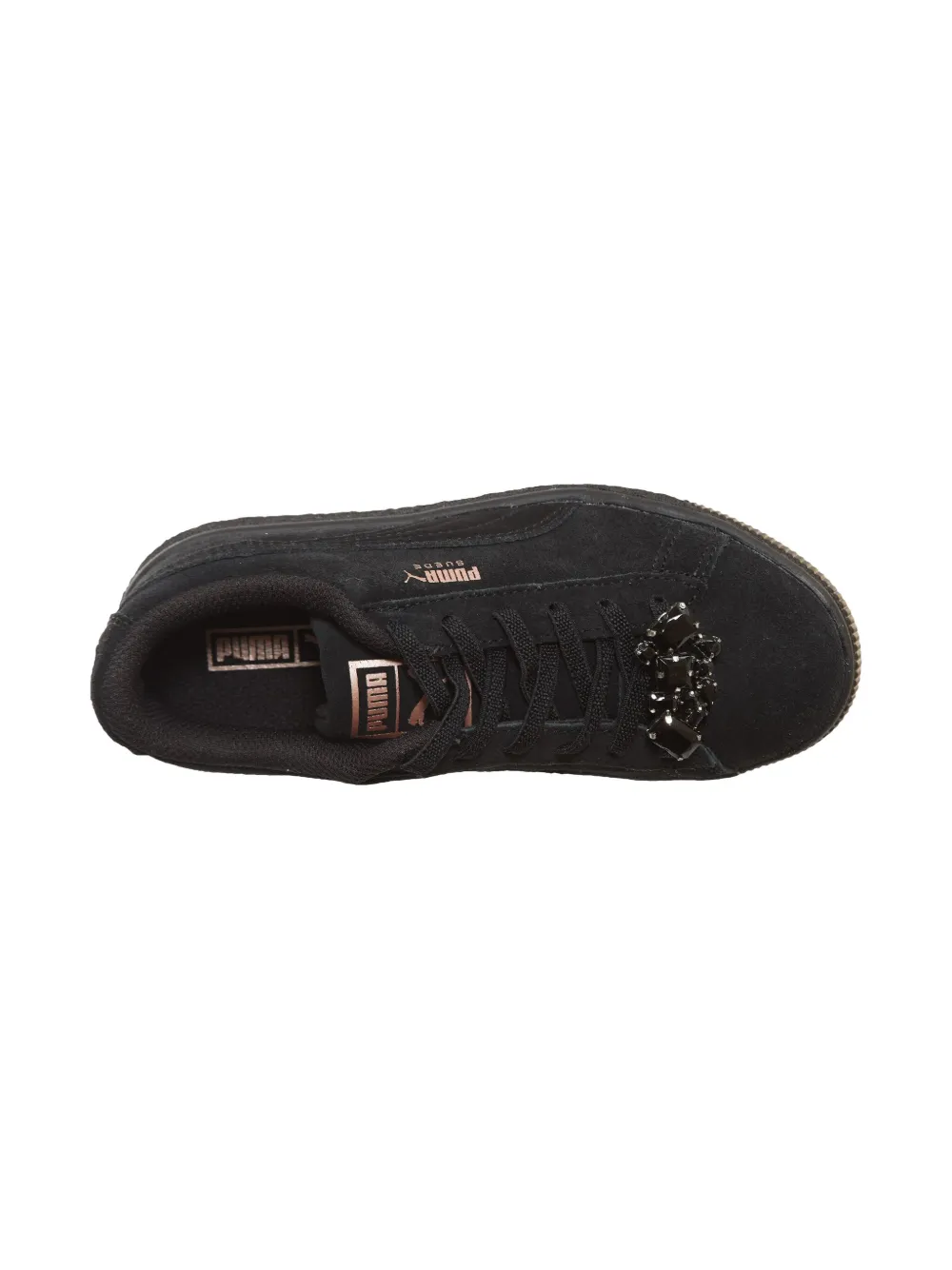 Puma Kids suede jewel AC sneakers - Zwart