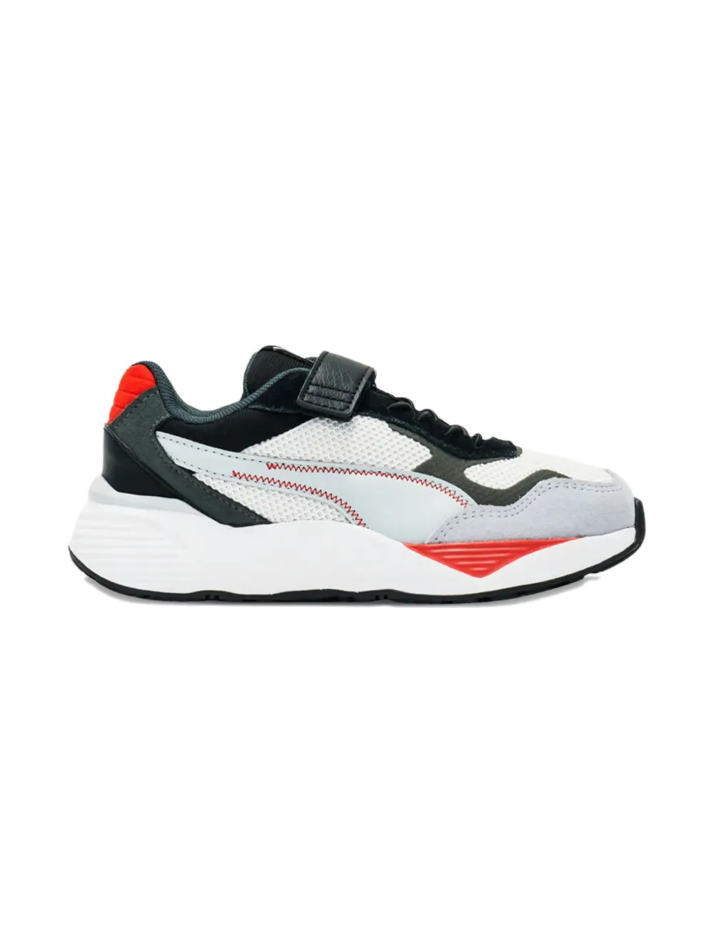 Puma Kids RS-Metric Alternative Closure "Puma White High Risk Red" sneakers Zwart