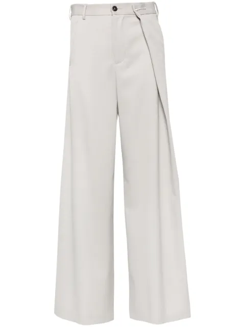 MM6 Maison Margiela pleated wide-leg trousers