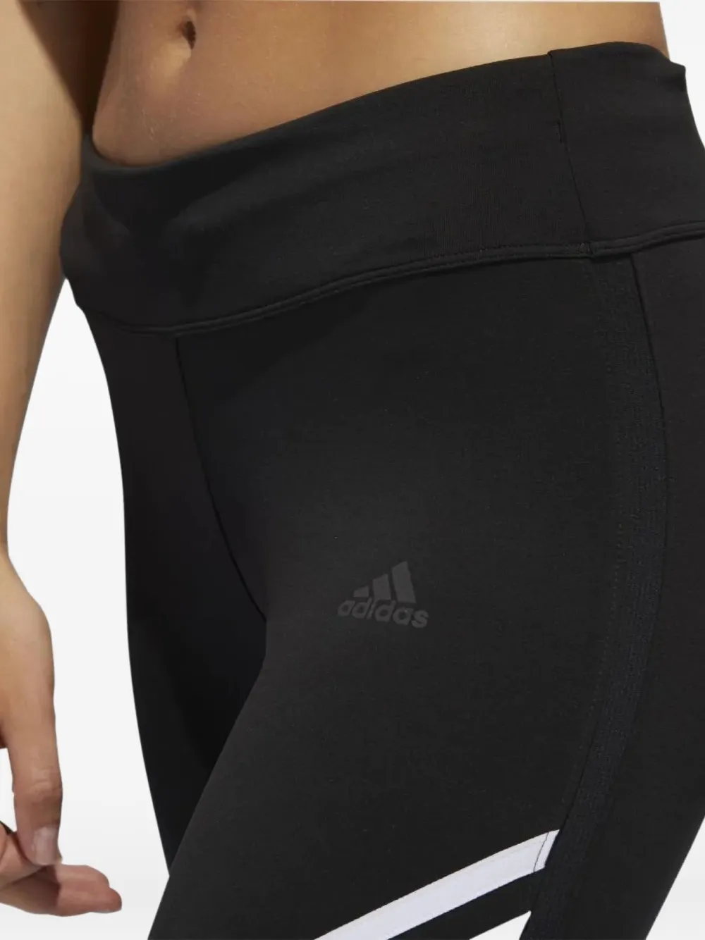 adidas three-stripe leggings Zwart