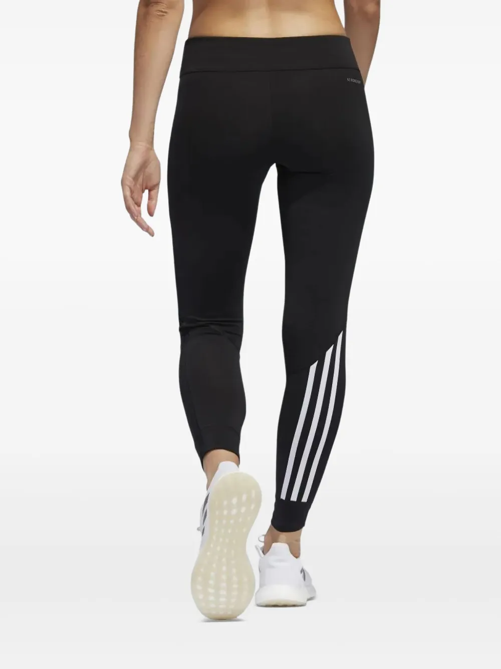 adidas three-stripe leggings Zwart