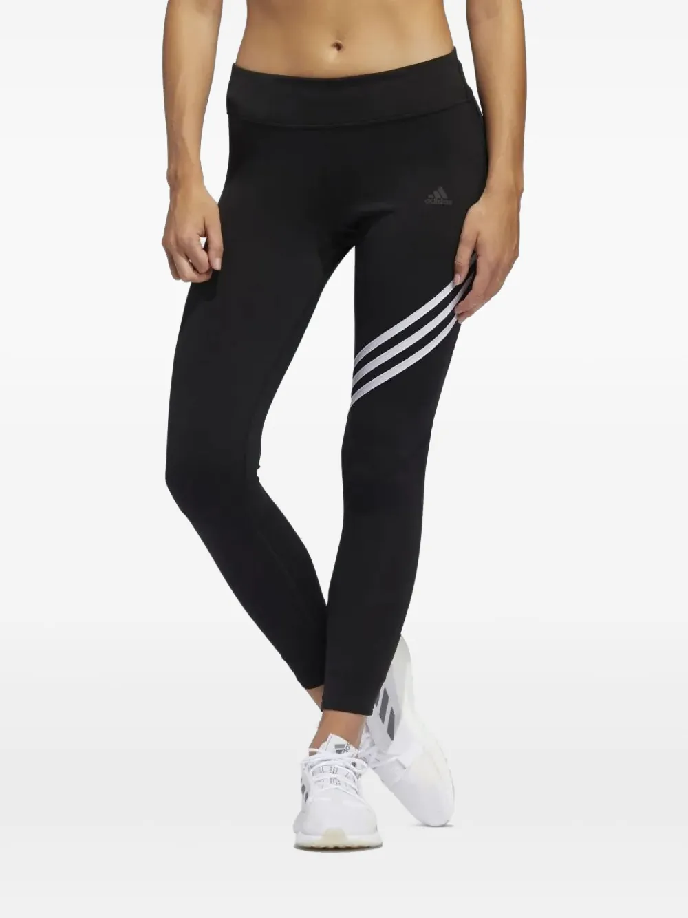 adidas three-stripe leggings | Knitted Trousers | Image 2