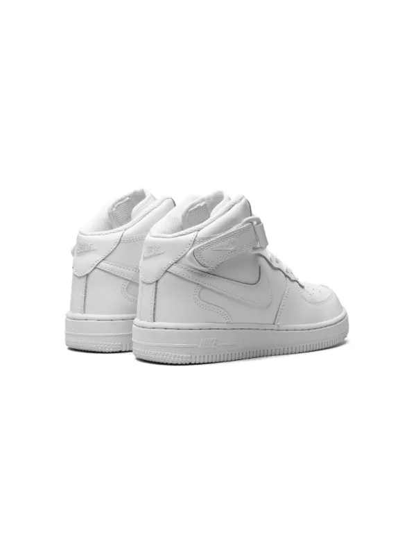 Nike Kids Air Force Mid Sneakers White FARFETCH ID