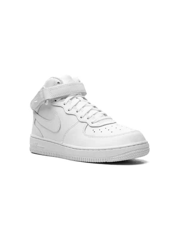 Nike Kids Air Force Mid Sneakers White FARFETCH ID