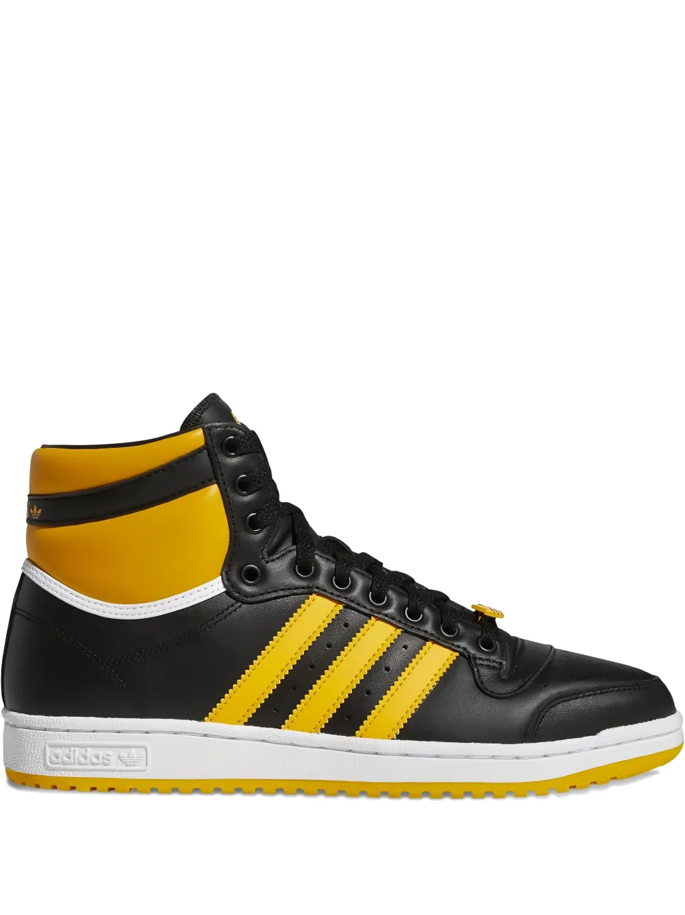 adidas Top Ten Hi "Core Black Beam Yellow" sneakers