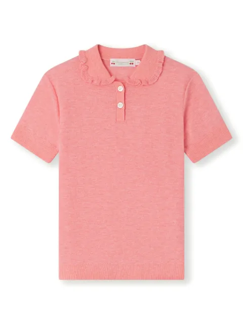 Bonpoint Frynja ruffle-collar polo shirt