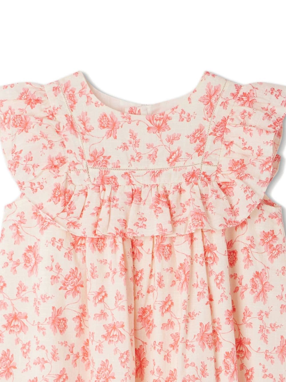 Shop Bonpoint Charlyne Cotton Dress In Pink