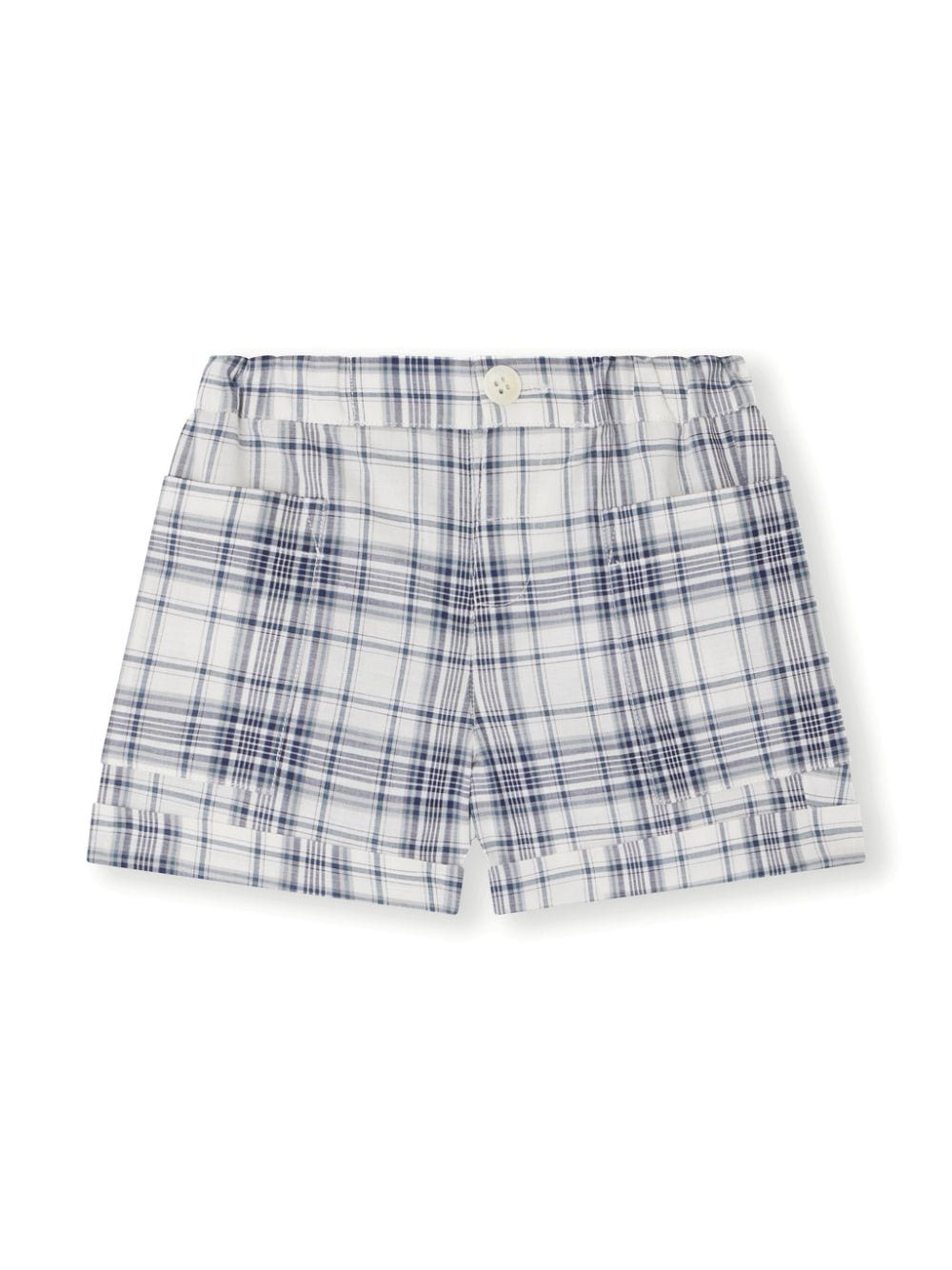 Bonpoint Babies' Nateo Checked Cotton Shorts In White