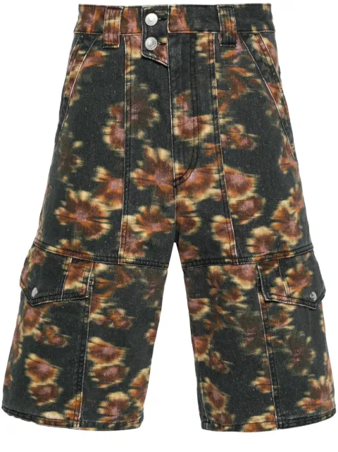MARANT Jemuel abstract-print cargo shorts