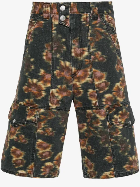 MARANT Jemuel abstract-print cargo shorts
