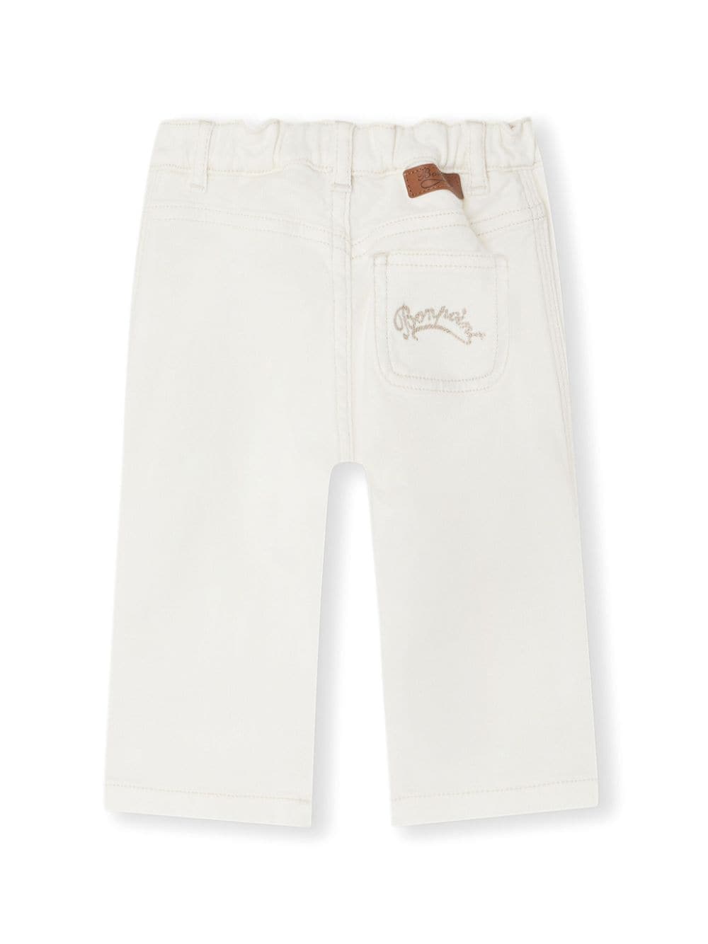 Shop Bonpoint Bellino Straight-leg Jeans In White